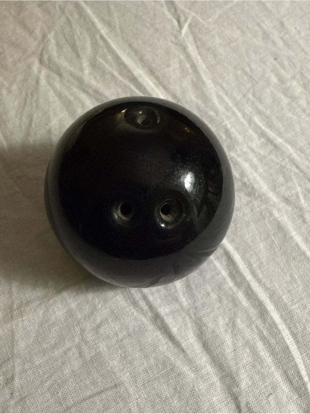 Vintage Ceramic Bowling Pin and Mini Black Bowling Ball Salt and Pepper Shakers